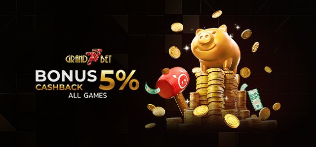 BONUS CASHBACK 5% ALL GAMES